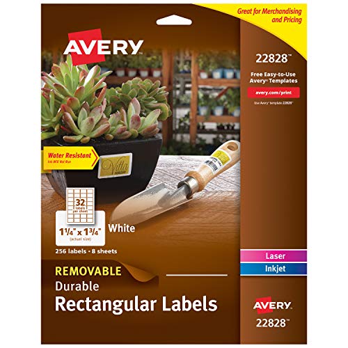 Product Cover Avery Removable Labels for Laser & Inkjet Printers, 1.25
