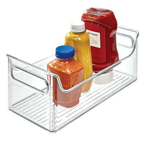 Product Cover iDesign Fridge Plastic Storage Organizer Bin with Handles, Clear Container for Food, Drinks, Produce, Pantry Organization, BPA-Free, 5.5