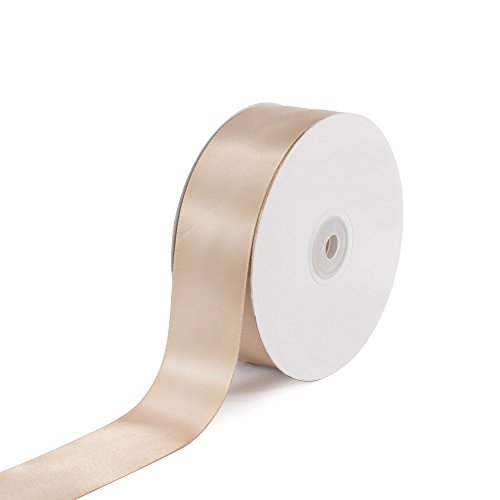 Product Cover Creative Ideas Solid Satin Ribbon, 1-1/2-Inch by 50 Yard, Toffee, Solid
