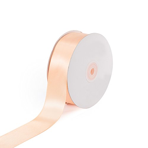 Product Cover Creative Ideas Solid Satin Ribbon, 1-1/2-Inch by 50 Yard, Light Peach, Solid