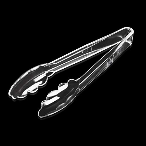 Product Cover New Star Foodservice 35643 Scalloped Clear Utility Tongs, 9