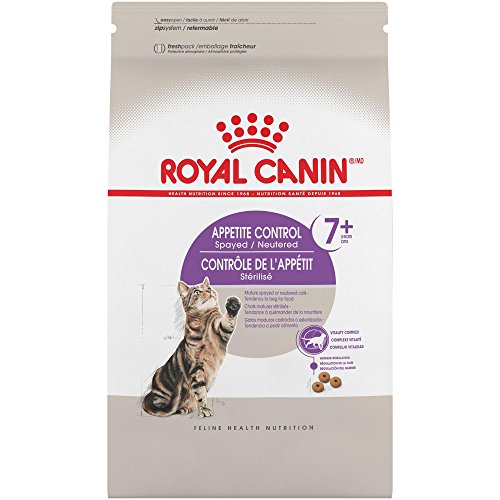 Product Cover Royal Canin Appetite Control Spayed/Neutered 7+ Dry Adult Cat Food, 6 lb. bag