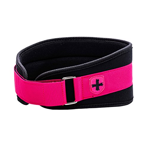 Product Cover Harbinger Women's Nylon Weightlifting Belt with Flexible Ultralight Foam Core, 5-Inch, Pink, X-Small