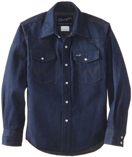 Product Cover Wrangler Boys' Western Solid Snap Shirt