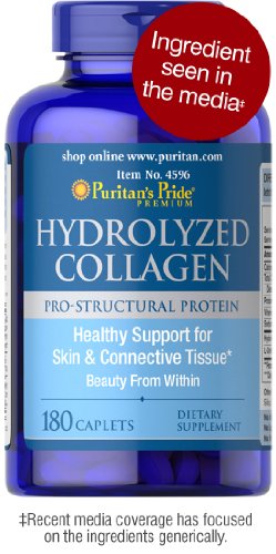 Product Cover Puritans Pride Hydrolyzed Collagen 1000 Mg Caplets, 180 Count