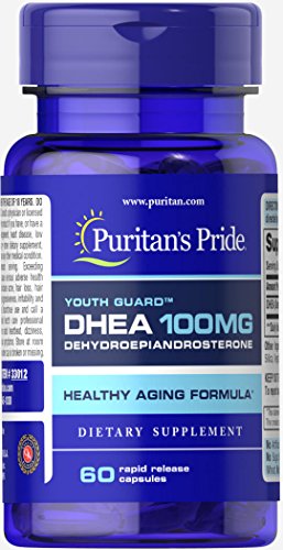 Product Cover Puritans Pride Dhea 100 Mg-60 Capsules, 60 Count