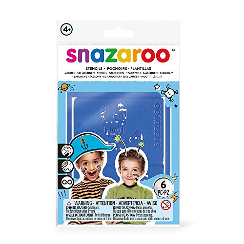 Product Cover Snazaroo 1198011 Face Paint Stencils - Boys Adventure, Set of 6