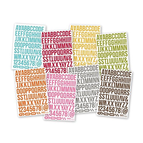 Product Cover Sn@p! Cardstock Stickers 4.5in X 6.5in Sheets 8/Pkg-letters