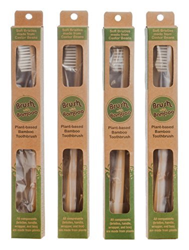 Product Cover Plant-based Bamboo Toothbrush Adult Size (Pack of 4)
