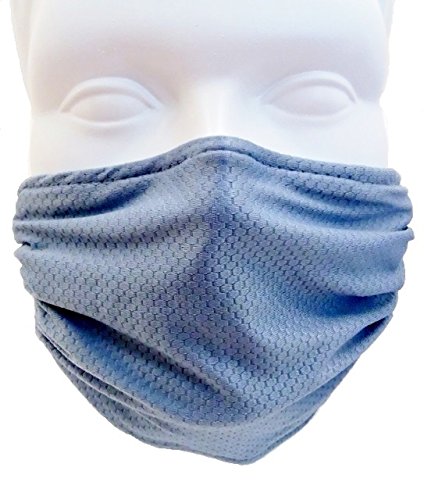 Product Cover Breathe Healthy Honeycomb Mask - Washable Dust/Allergy Mask, Flu Mask (Steel Blue)