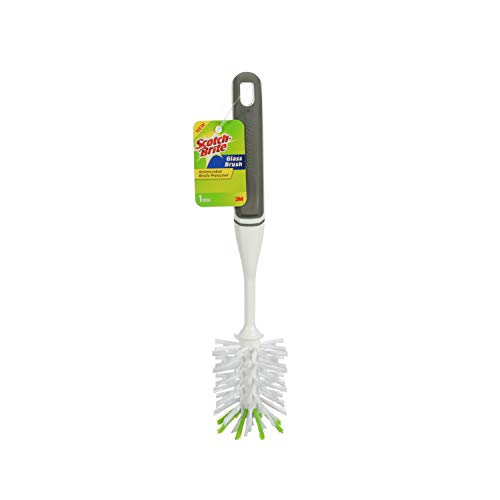 Product Cover Scotch-Brite Glass and Water Bottle Brush, Antimicrobial Bristle Protection