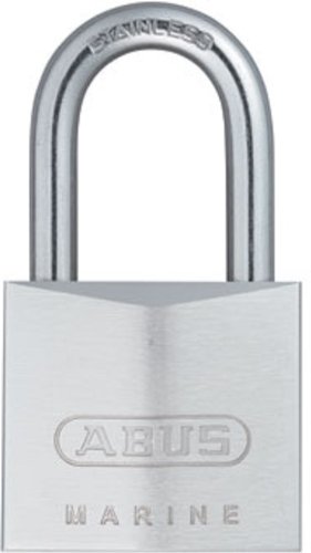 Product Cover ABUS 75/40 All Weather Chrome Plated Brass Padlock Keyed Different -Long Stainless Steel Shackle (1-1/2