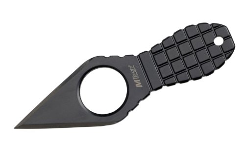 Product Cover MTech USA MT-588BK Fixed Blade Neck Knife, Black Blade and Grenade-Style Handle, 4-1/4-Inch Overall