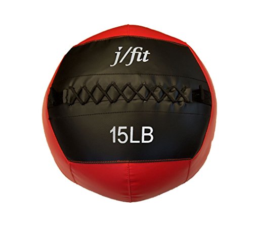 Product Cover j/fit Medicine Ball, Red/Black, 15-Pound