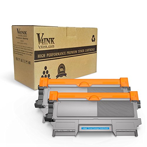 Product Cover v4ink Compatible Toner Cartridge Replacement for Brother TN450 TN420 Black Toner Cartridge High Yield Use for HL-2240d HL-2270dw HL-2280dw MFC-7360n MFC-7860dw IntelliFax 2840 2940 Printer 2 Pack
