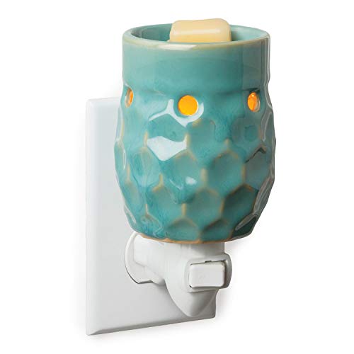 Product Cover Candle Warmers Etc. Pluggable Fragrance Warmer, Honeycomb Turquoise