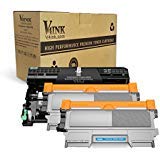 Product Cover v4ink Compatible Toner Cartridge and Drum Unit Replacement for Brother TN450 TN420 DR420 use with HL-2270dw HL-2280dw HL-2230 HL-2240d MFC-7240 MFC-7360n MFC-7860dw Printer 3 Pack (1 Drum+2 Toner)