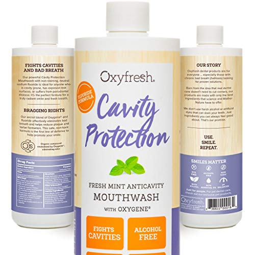 Product Cover Oxyfresh Cavity Protection Fluoride Mouthwash - Anticavity Mouthwash for Sensitive Teeth - Non-Staining, Kid-Friendly - Lasting Fresh Breath. 16 oz.