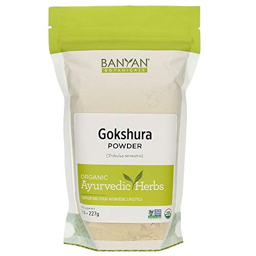 Product Cover Banyan Botanicals Gokshura Powder - Certified Organic, 1/2 Pound - Tribulus terrestris - Supports Proper Function of The Urinary Tract and Prostate*