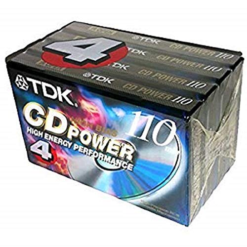 Product Cover 4-pack TDK Cd Power 110 Type Ii (Cro2) High Bias New Blank Audio Cassette Tapes