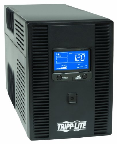 Product Cover Tripp Lite 1500VA 900W UPS Battery Back Up, AVR, LCD Display, Line-Interactive, 10 Outlets, 120V, USB, Tel & Coax Protection, 3 Year Warranty & $250,000 Insurance (SMART1500LCDT)