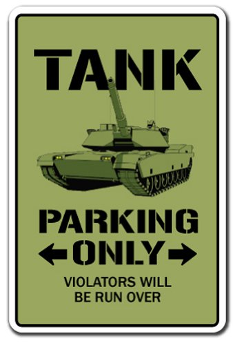Product Cover TANK Parking Sign apc military armour army retire armoured | Indoor/Outdoor | 12