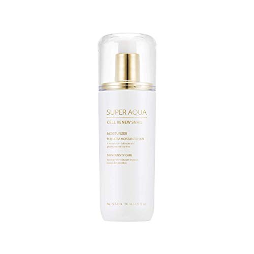 Product Cover MISSHA Super Aqua Snail Essential Moisturizer 130ml-Snail slime extract and Botanical stem cell extract to prevent and recover skin damage and strengthen skin barrier to minimize skin irritation