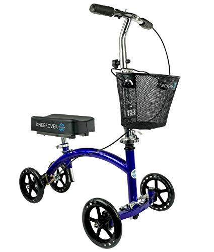 Product Cover KneeRover Deluxe Steerable Knee Cycle Knee Walker  Scooter Crutch Alternative in Blue