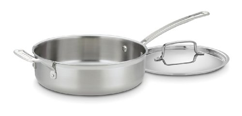 Product Cover Cuisinart MCP33-24HN MultiClad Pro Stainless 3-1/2-Quart Saute with Helper and Cover