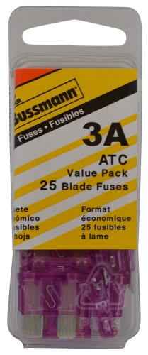 Product Cover Bussmann (VP/ATC-3-RP) Violet 3 Amp 32V Fast Acting ATC Blade Fuse, (Pack of 25)