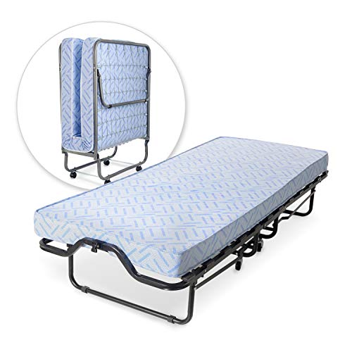 Product Cover Milliard Lightweight Folding Bed with Mattress - Cot Size -74 by 31-Inches