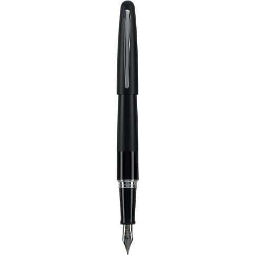 Product Cover PILOT Metropolitan Collection Fountain Pen, Black Barrel, Classic Design, Medium Nib, Black Ink (91107)