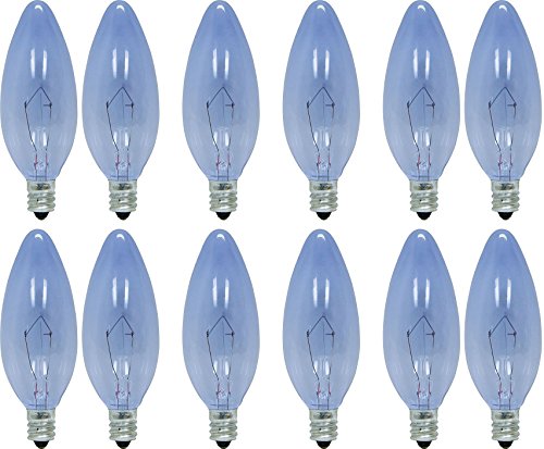 Product Cover GE Lighting 75201 60-Watt 455-Lumen Blunt Tip Light Bulb with Candelabra Base, 12-Pack