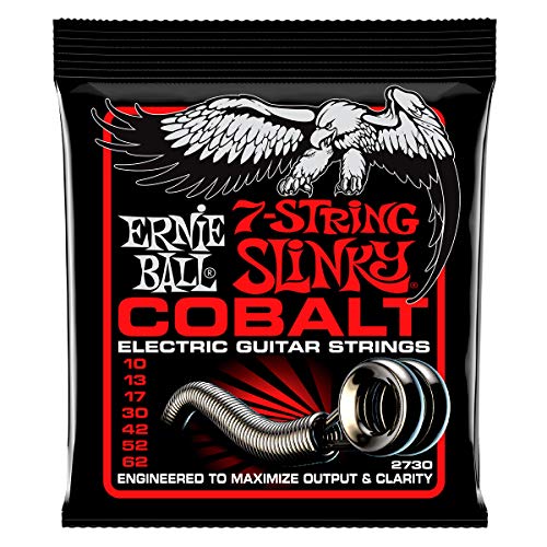 Product Cover Ernie Ball Cobalt 7-String Skinny Top Heavy Bottom Slinky Set, .010 - .062