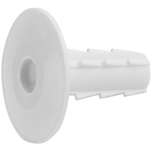 Product Cover Single Feed-Through Bushing, White, Pack of 100