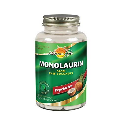 Product Cover Nature's Life Monolaurin Capsules, 990 mg | Vegetarian | Support For Healthy Immune Function & Digestion | Optimal Wellness Benefits | 90 ct