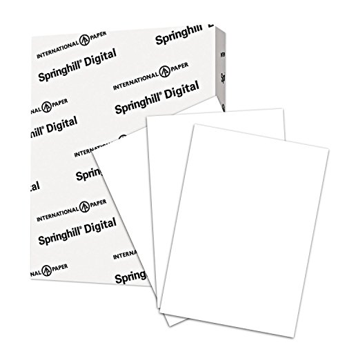 Product Cover Springhill Cardstock Paper, White Paper, 80lb, 175gsm, 8.5 x 11, 92 Bright, 1 Ream / 250 Sheets - Vellum Card Stock, Thick Paper (016200R)