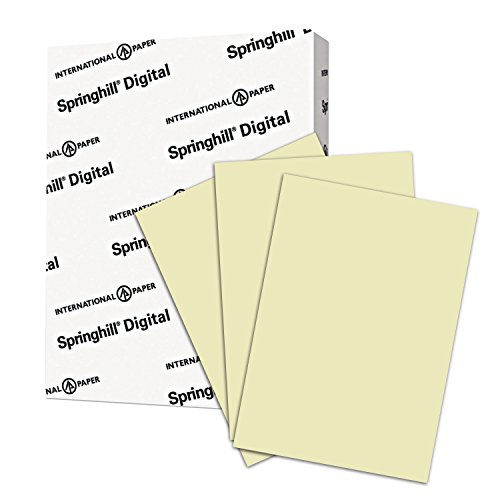 Product Cover Springhill Colored Paper, Cardstock Paper, Ivory Paper, 67lb, 147gsm, 8.5 x 11, 1 Ream / 250 Sheets - Vellum Card Stock, Thick Paper (056000R)