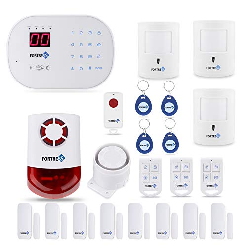 Product Cover Compatible with Alexa App Controlled- Updated S03 WiFi Landline Security Alarm System Deluxe Pet Kit Wireless DIY Home and Business Security System by Fortress Security Store- Easy to install