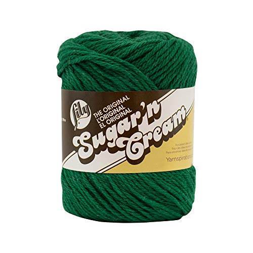Product Cover Lily Sugar 'N Cream  The Original Solid Yarn - (4) Medium Gauge 100% Cotton - 2.5 oz -  Dark Pine  -  Machine Wash & Dry