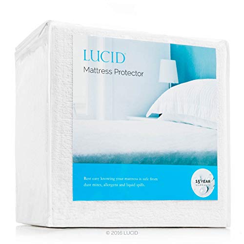 Product Cover LUCID Premium Hypoallergenic 100% Waterproof Mattress Protector - 15-Year Warranty - Vinyl Free - Full