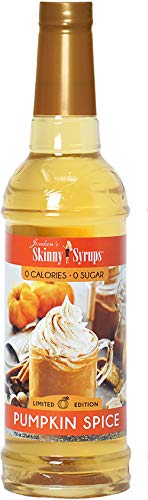 Product Cover Jordan's Skinny Syrups | Sugar Free Pumpkin Spice Coffee Syrup | Healthy Flavors with 0 Calories, 0 Sugar, 0 Carbs | 750ml/25.4oz Bottle