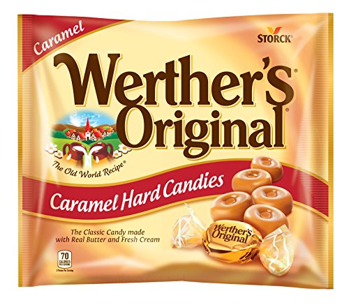 Product Cover WERTHER'S ORIGINAL Caramel Hard Candies, 9 Ounce Bag, Hard Candy, Individually Wrapped Candy Caramels, Caramel Candy Sweets, Bag of Candy