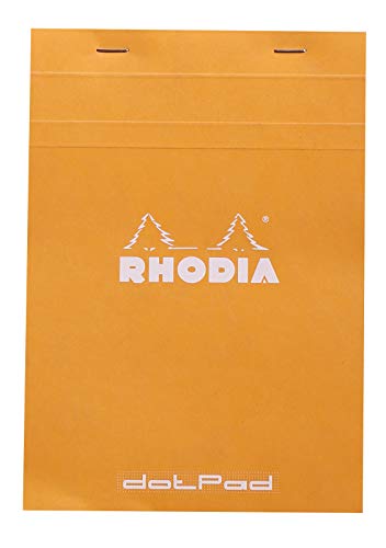 Product Cover Rhodia Staplebound Notepads - Dots 80 sheets - 6 x 8 1/4 in. - Orange cover