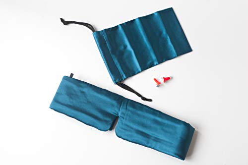 Product Cover Revolutionary, Patented SLEEP MASTER Deluxe tm Sleep Mask - Featuring Earplugs Storage Pocket and Carry Pouch