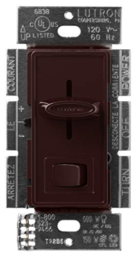 Product Cover Lutron SCL-153P-BR Skylark CL 150-watt CFL/LED/Incandescent Dimmer, Brown