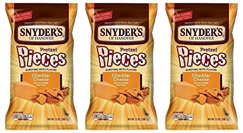 Product Cover Snyder's of Hanover, Cheddar Cheese Pretzel Pieces, 12oz Bag (Pack of 3)