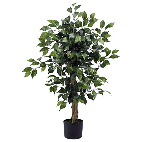 Product Cover Nearly Natural 3' Ficus Silk Tree, Green