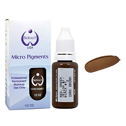 Product Cover Microblading Pigment BioTouch Permanent Makeup DARK BROWN Cosmetic Tattoo Ink Color Microblading Supplies .5
