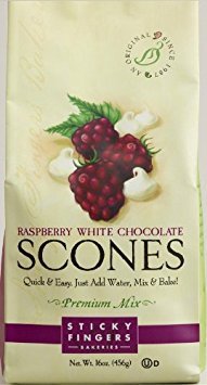 Product Cover Sticky Fingers Scones Mix, Raspberry White Chocolate, 16 oz